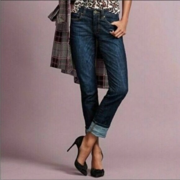 Cabi cinch straight leg cuffed jeans - size 16 - Picture 1 of 13